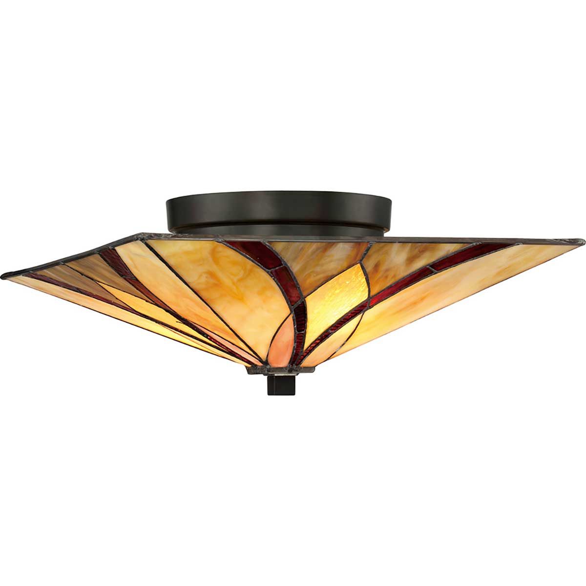 Quoizel Asheville 2 Light Flush Fitting - Valiant Bronze