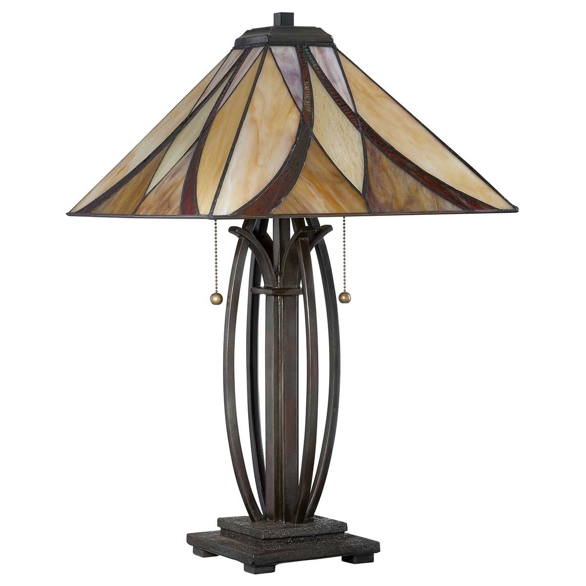 Quoizel Asheville 2 Light Table Lamp - Valiant Bronze