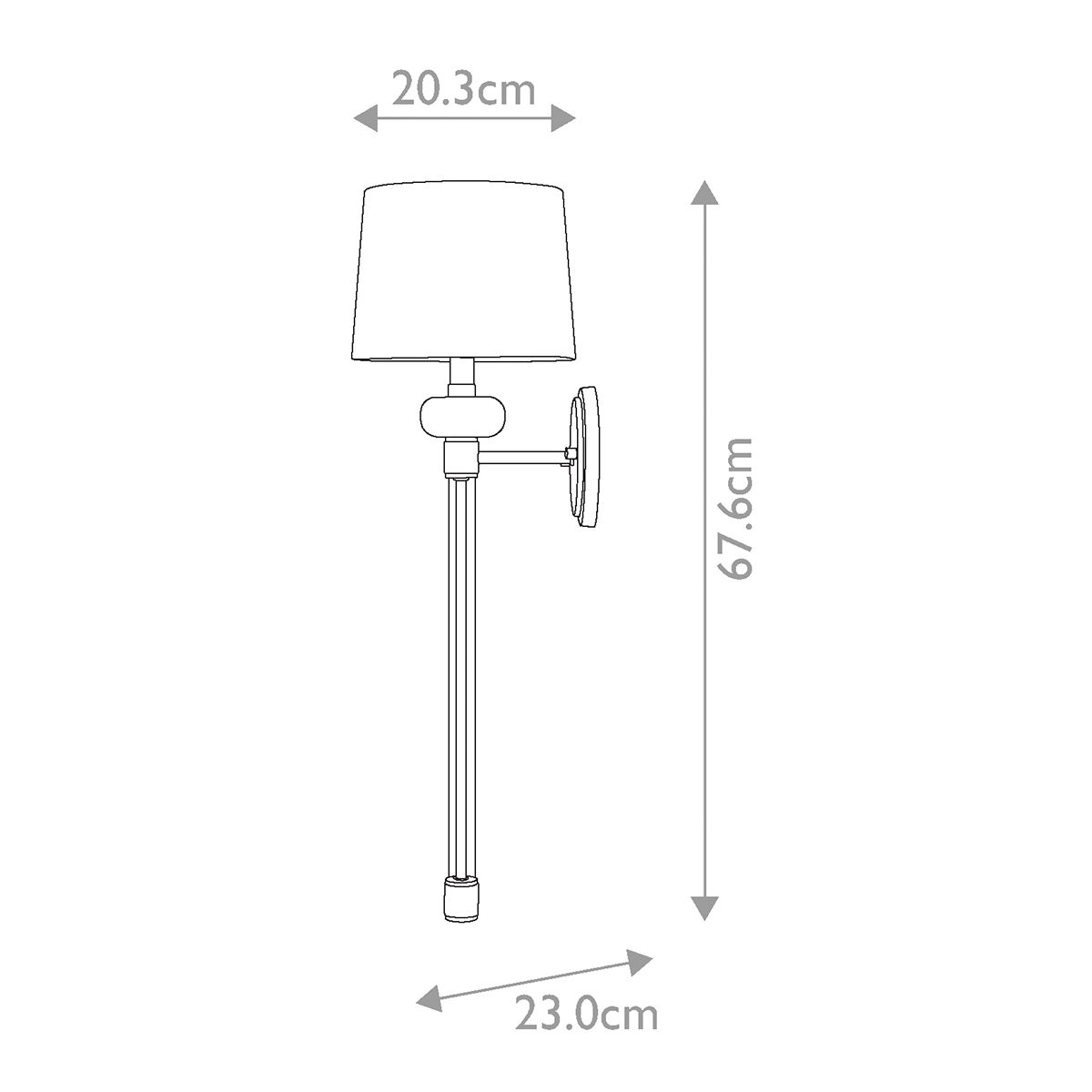 Quoizel Barbour Single Wall Light - Weathered Brass