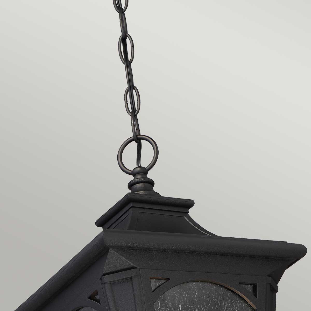 Quoizel Bedford Single Small Chain Lantern - Mystic Black