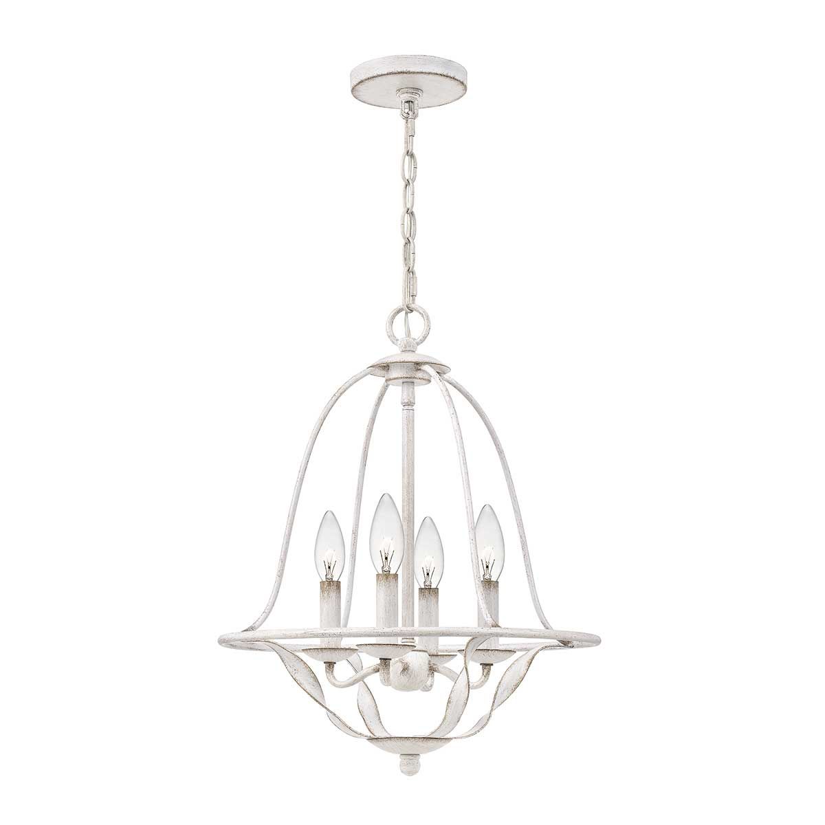 Quoizel Bradbury 4 Light Pendant - Antique White