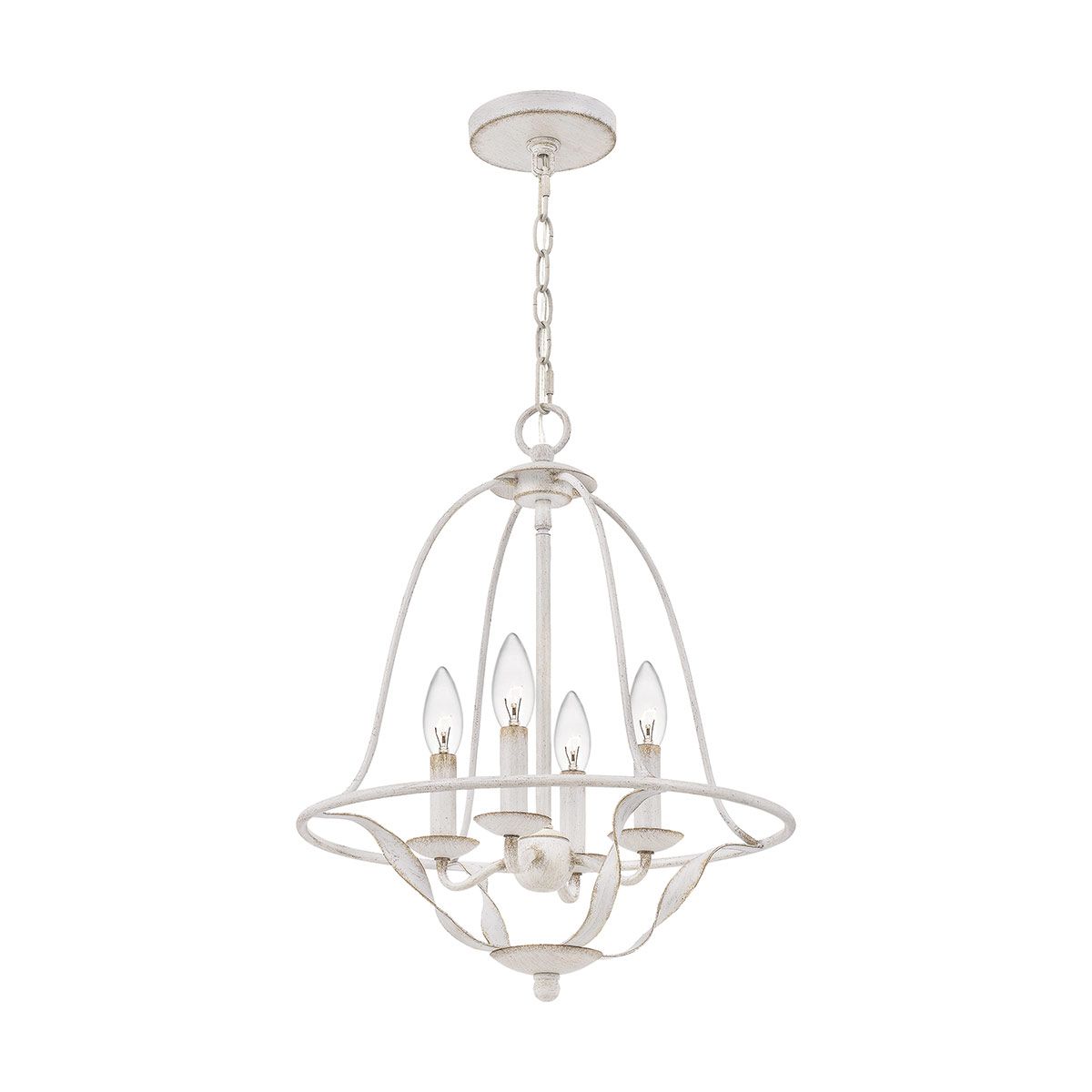 Quoizel Bradbury 4 Light Pendant - Antique White