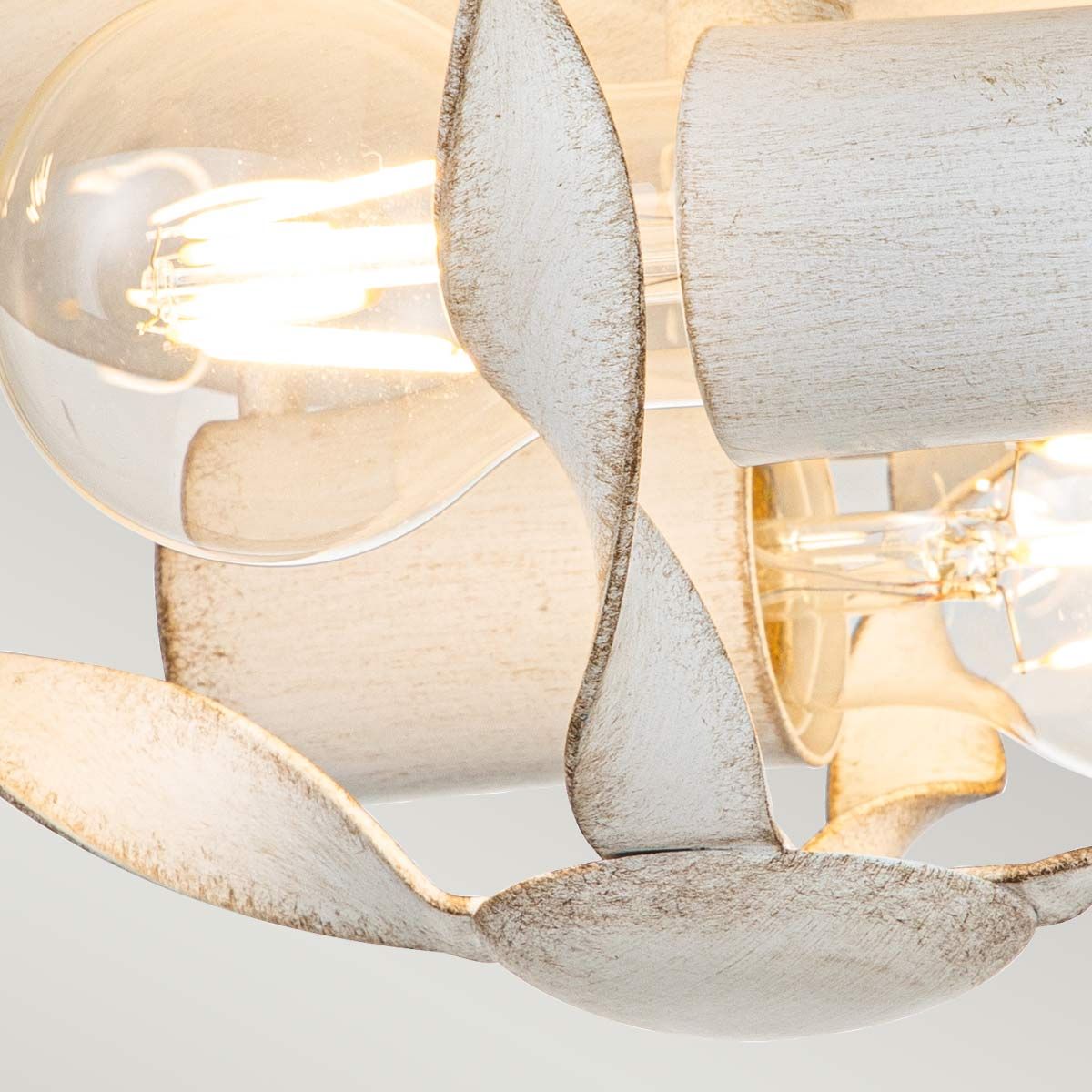Quoizel Bradbury 2 Light Flush Fitting - Antique White