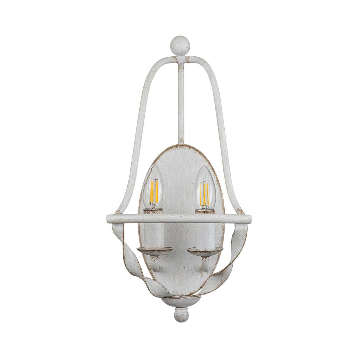 Quoizel Bradbury 2 Light Wall Light - Antique White
