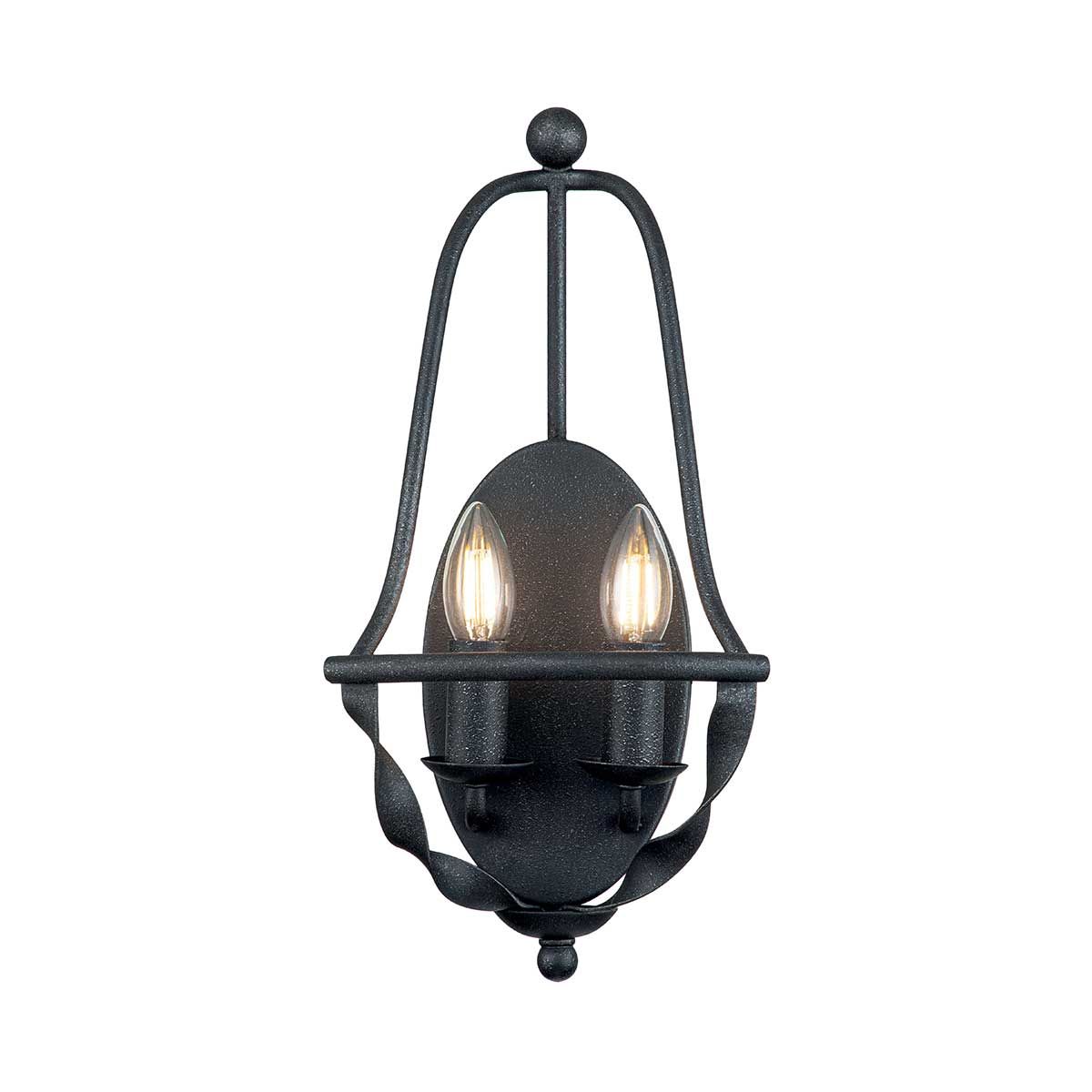 Quoizel Bradbury 2 Light Wall Light - Grey Ash