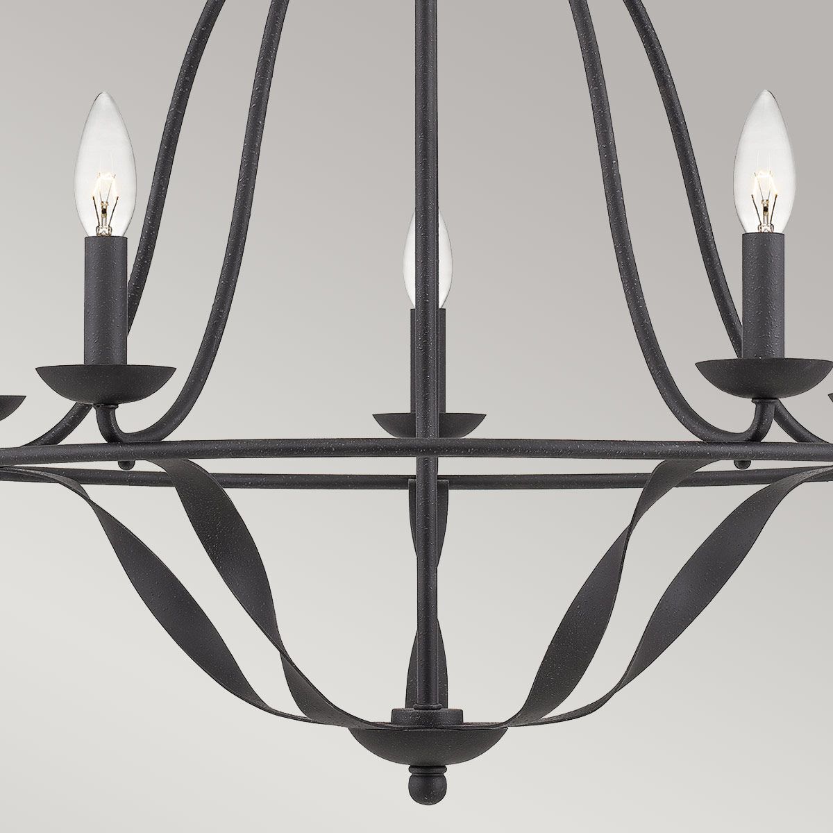 Quoizel Bradbury 5 Light Chandeliert - Grey Ash