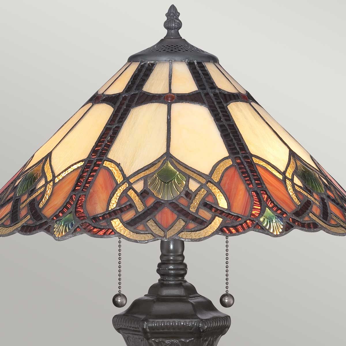 Quoizel Cambridge 2 Light Table Lamp - Vintage Bronze
