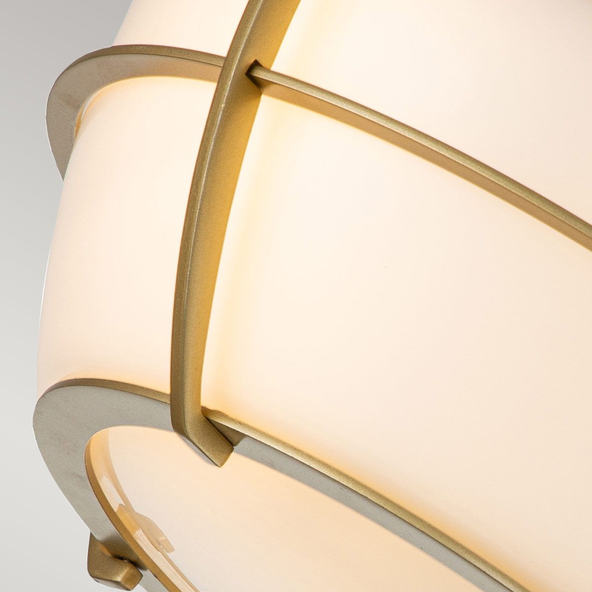 Quoizel Chance 2 Light Bathroom Flush Fitting - Painted Natural Brass