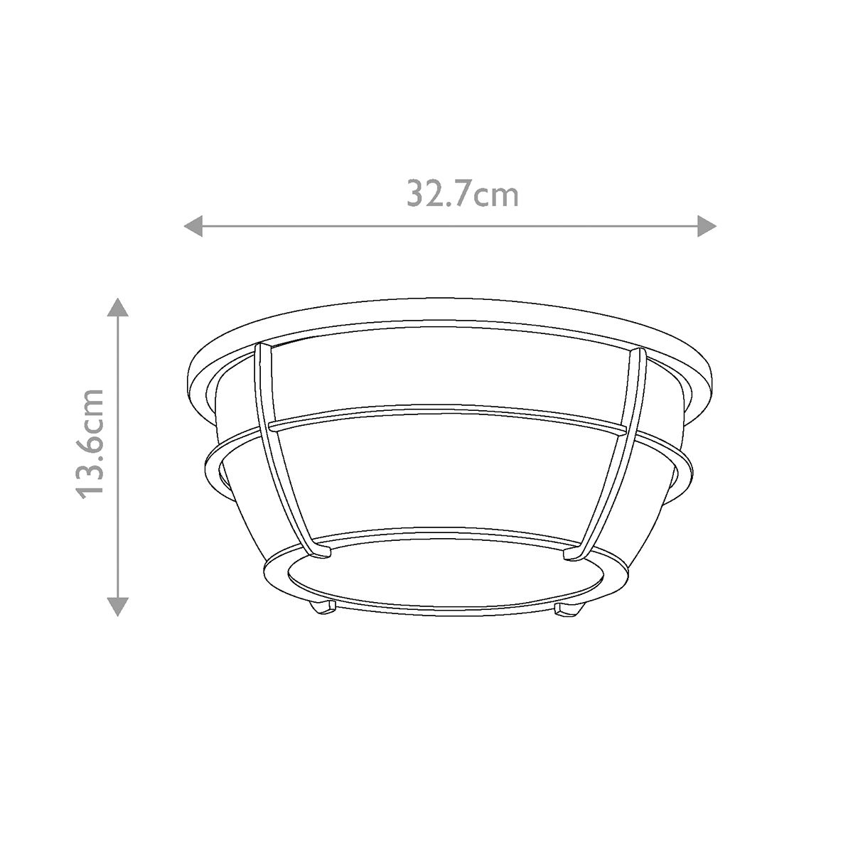 Quoizel Chance 2 Light Bathroom Flush Fitting - Painted Natural Brass