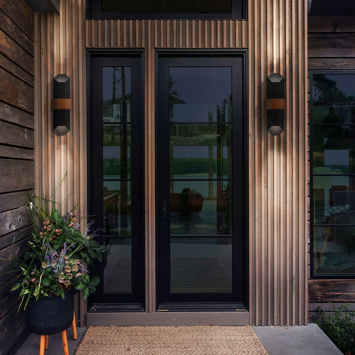 Quoizel Chasm LED Wall Lantern - Large - Matte Black