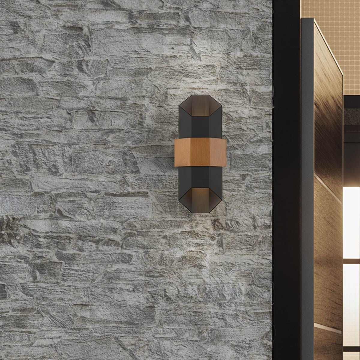 Quoizel Chasm LED Wall Lantern - Medium - Matte Black