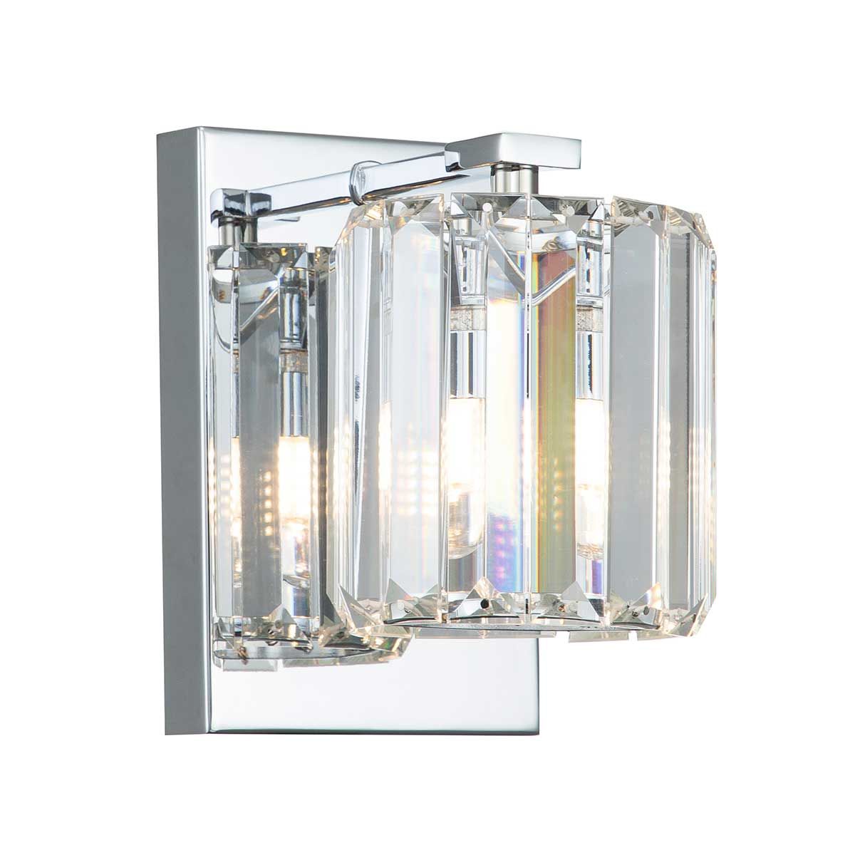 Quoizel Divine Single Bathroom Wall Light - Polished Chrome