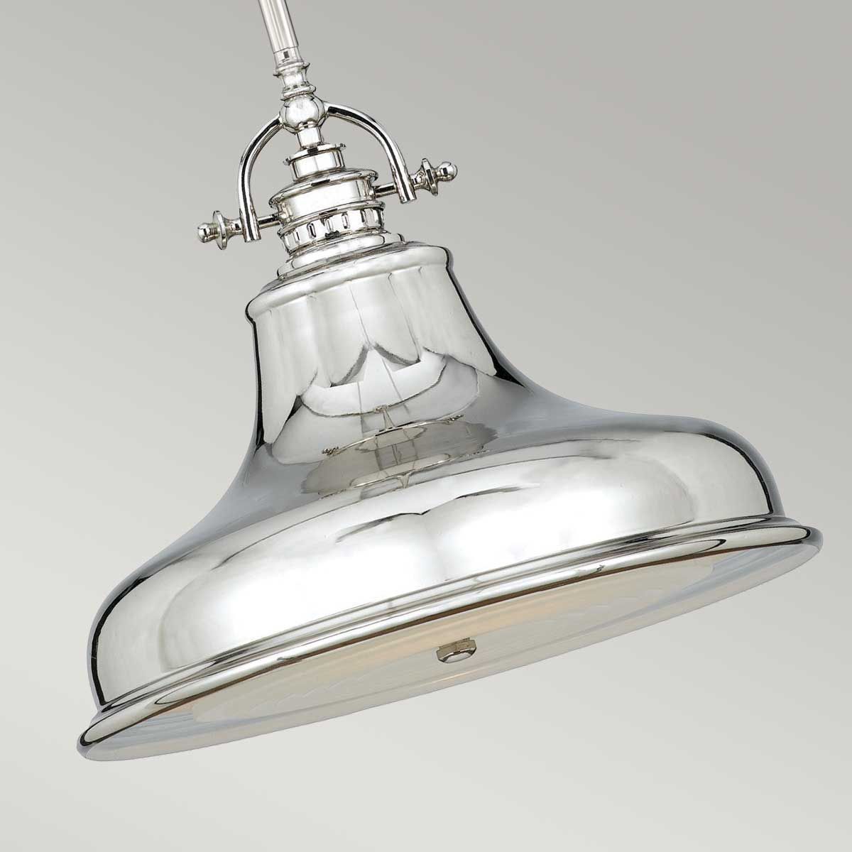 Quoizel Emery Single Medium Pendant - Imperial Silver