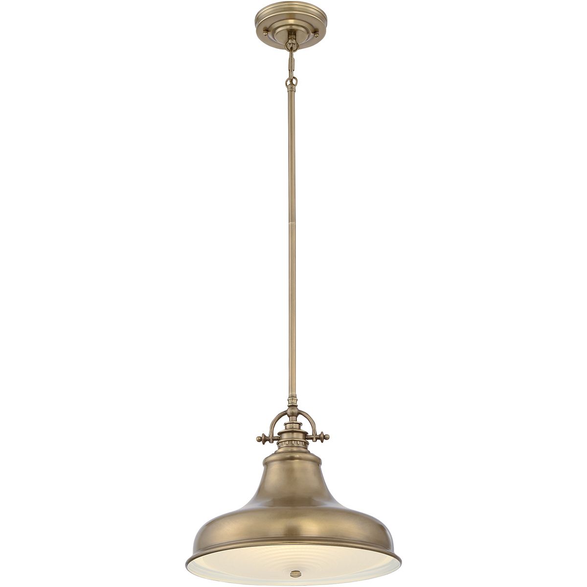 Quoizel Emery Single Medium Pendant - Weathered Brass