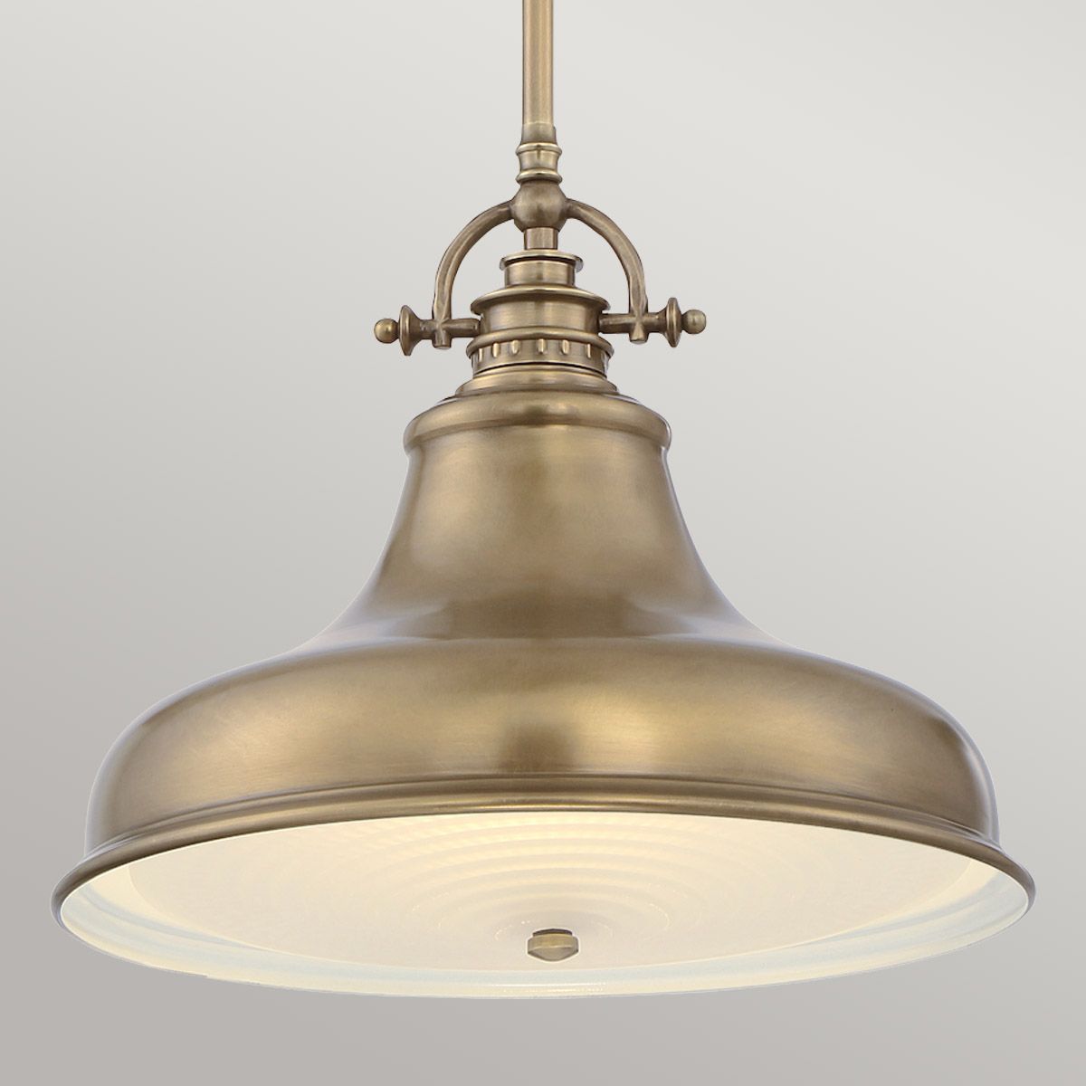 Quoizel Emery Single Medium Pendant - Weathered Brass