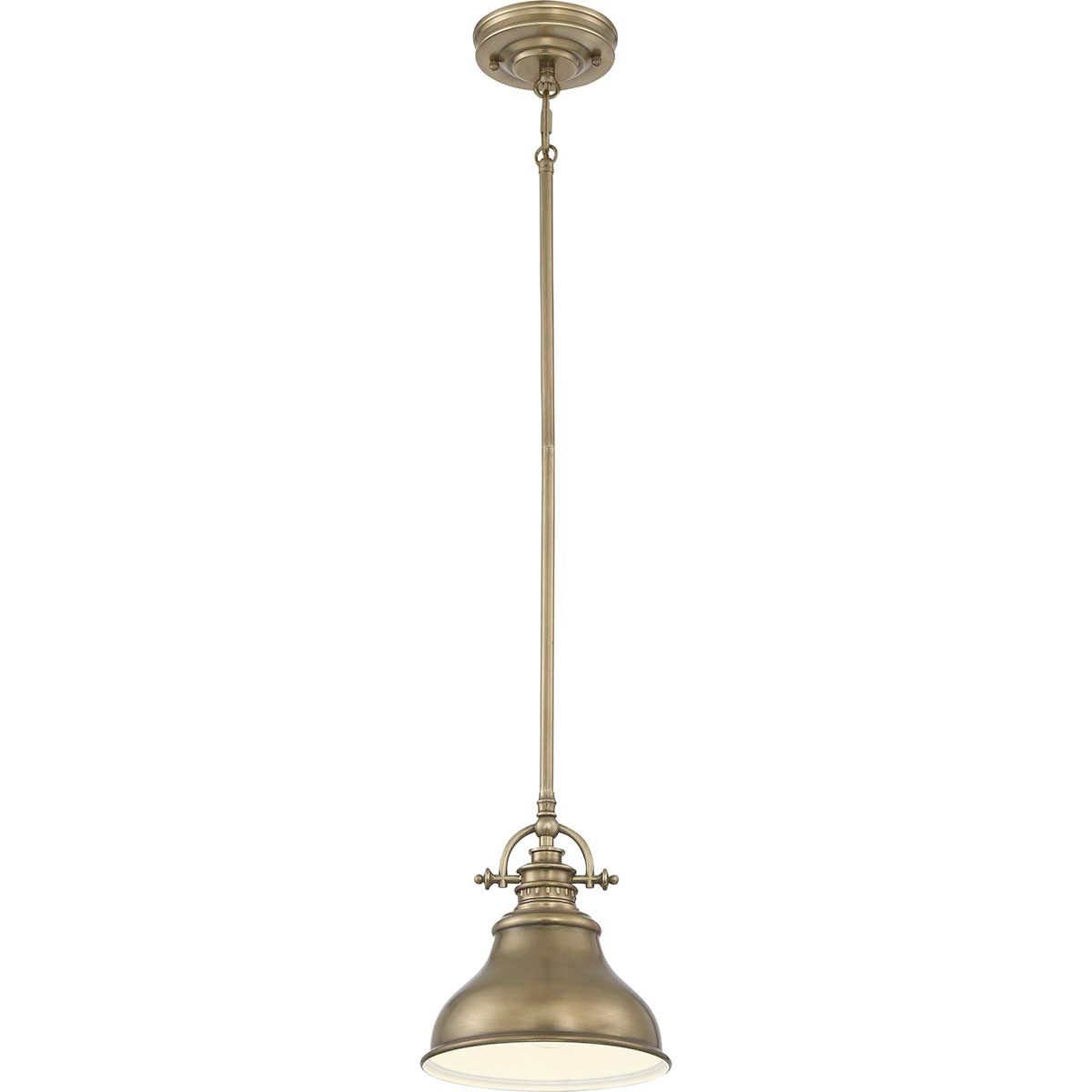 Quoizel Emery Single Mini Pendant - Weathered Brass