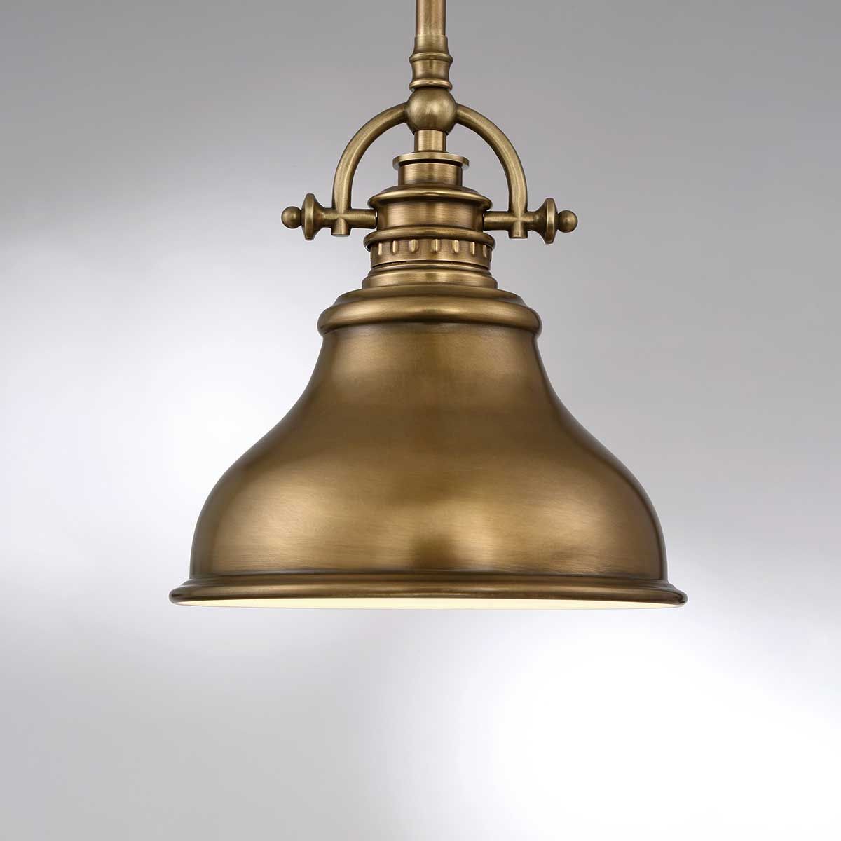 Quoizel Emery Single Mini Pendant - Weathered Brass