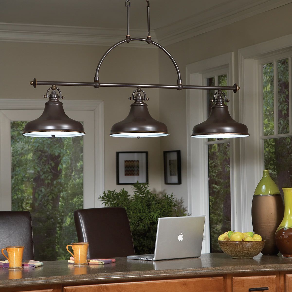 Quoizel Emery 3 Light Island Light - Palladian Bronze