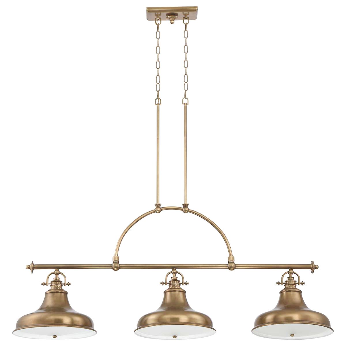 Quoizel Emery 3 Light Island Chandelier - Weathered Brass