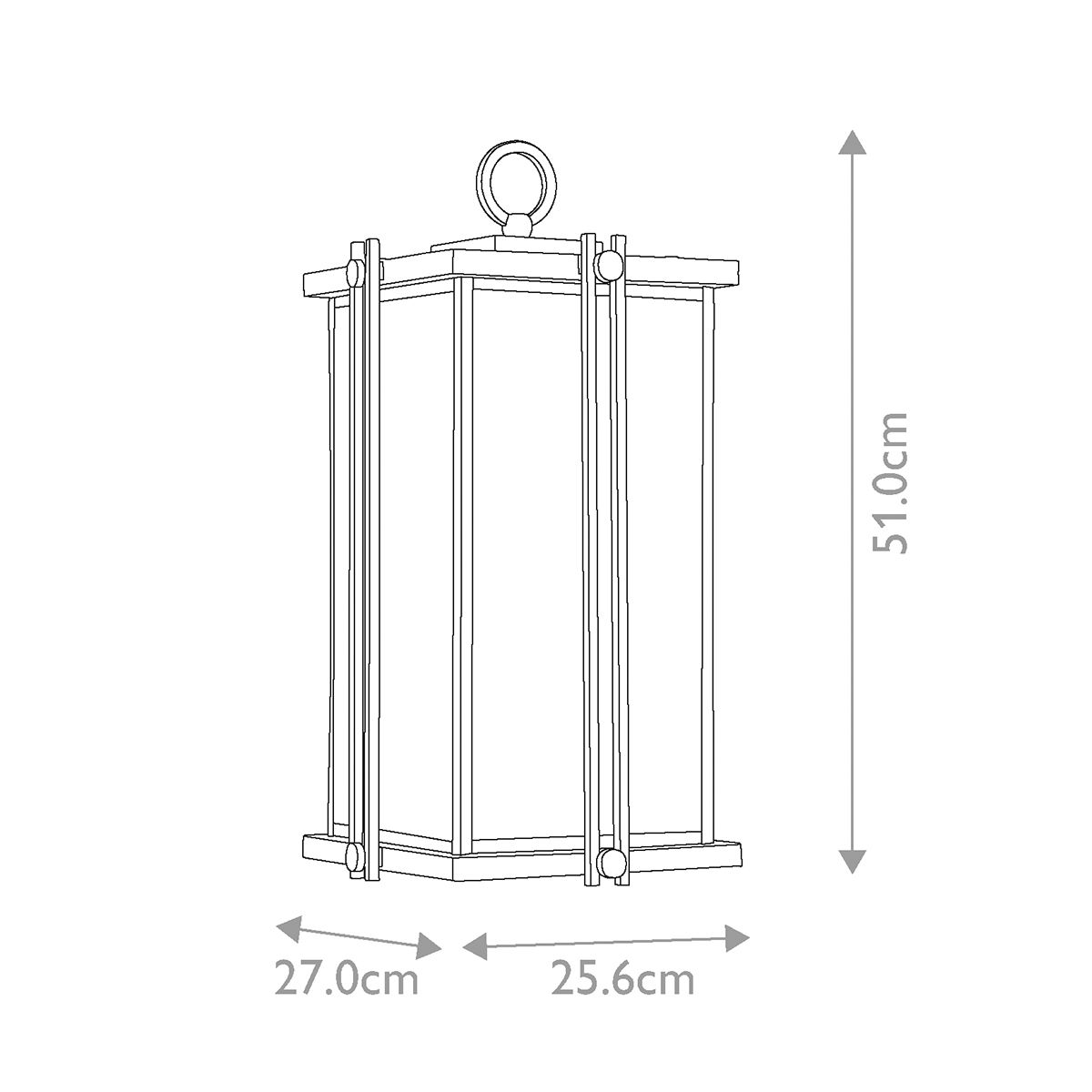 Quoizel Goldenrod Single Large Wall Lantern - Western Bronze