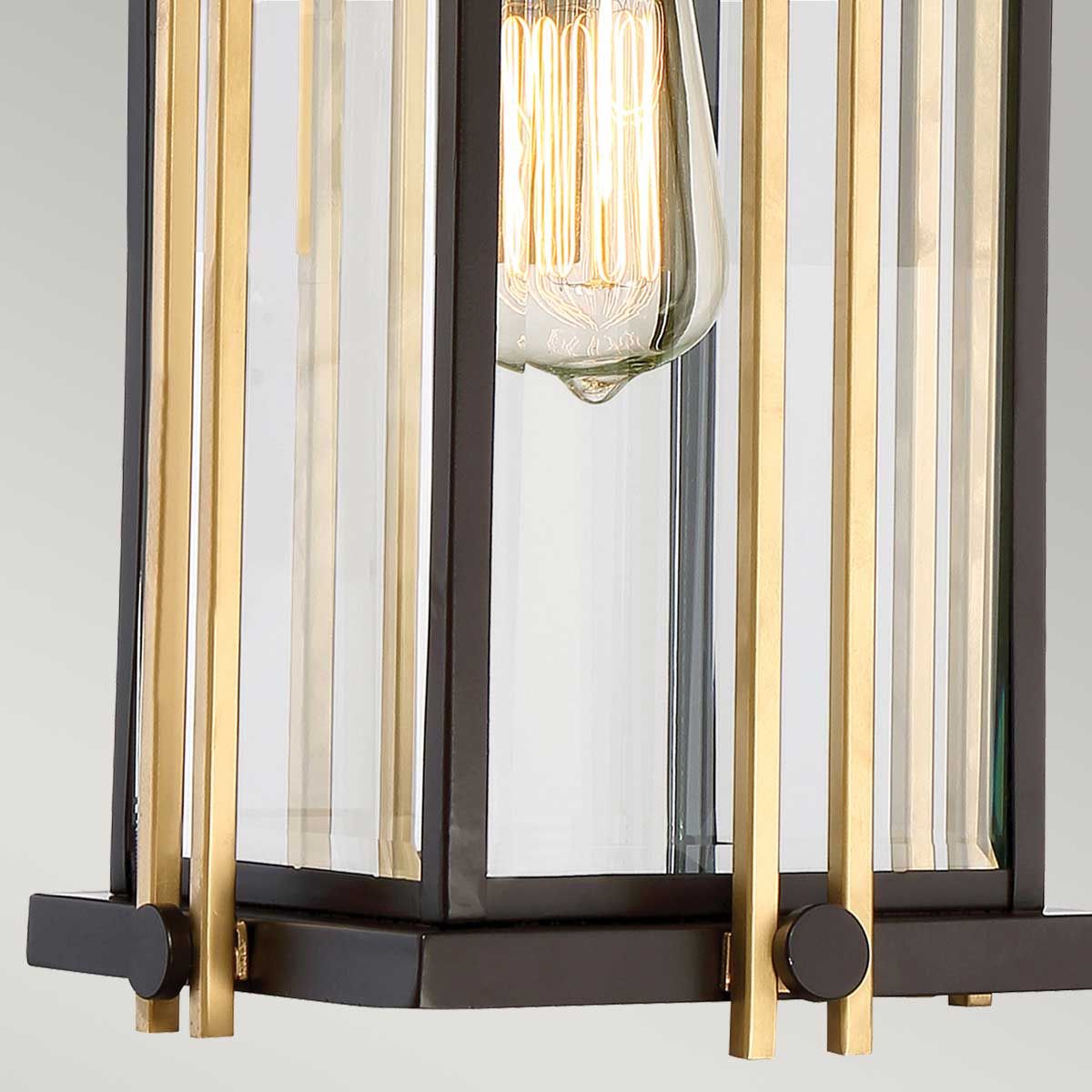 Quoizel Goldenrod Single Medium Chain Lantern - Western Bronze