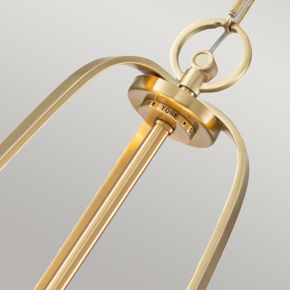 Quoizel Uptown Gotham 4 Light Pendant - Brushed Brass