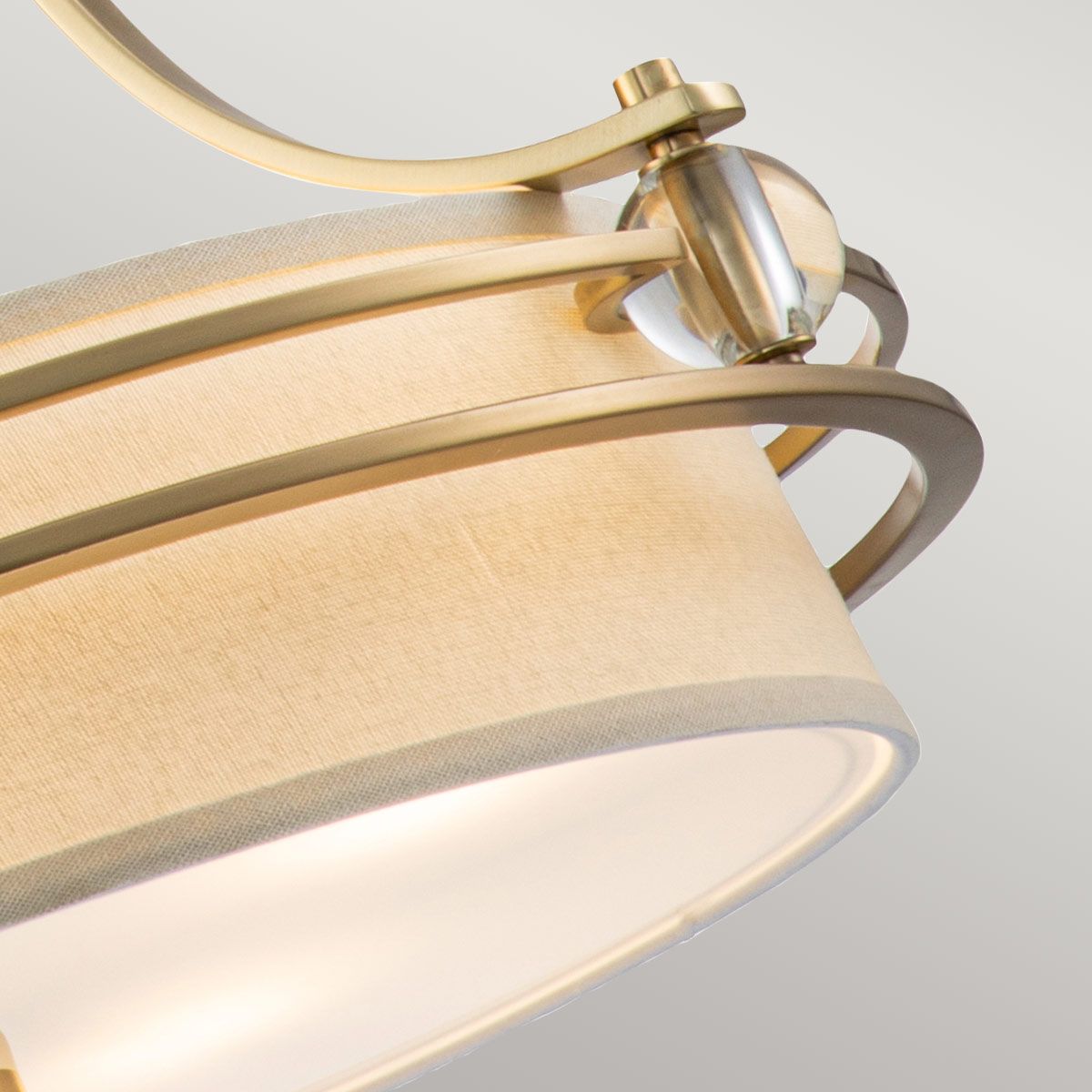Quoizel Uptown Gotham 4 Light Pendant - Brushed Brass