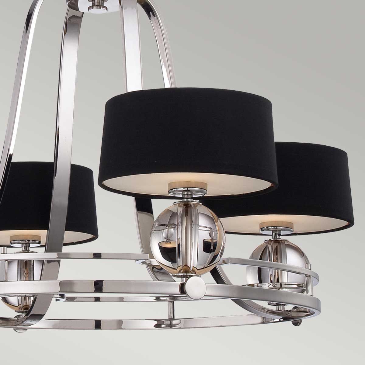 Quoizel Uptown Gotham 4 Light Chandelier - Imperial Silver
