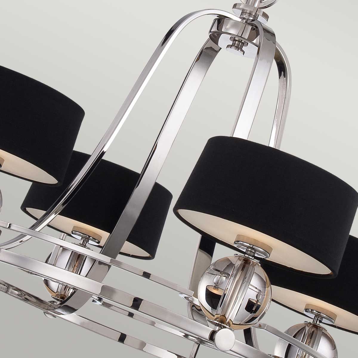 Quoizel Uptown Gotham 4 Light Chandelier - Imperial Silver