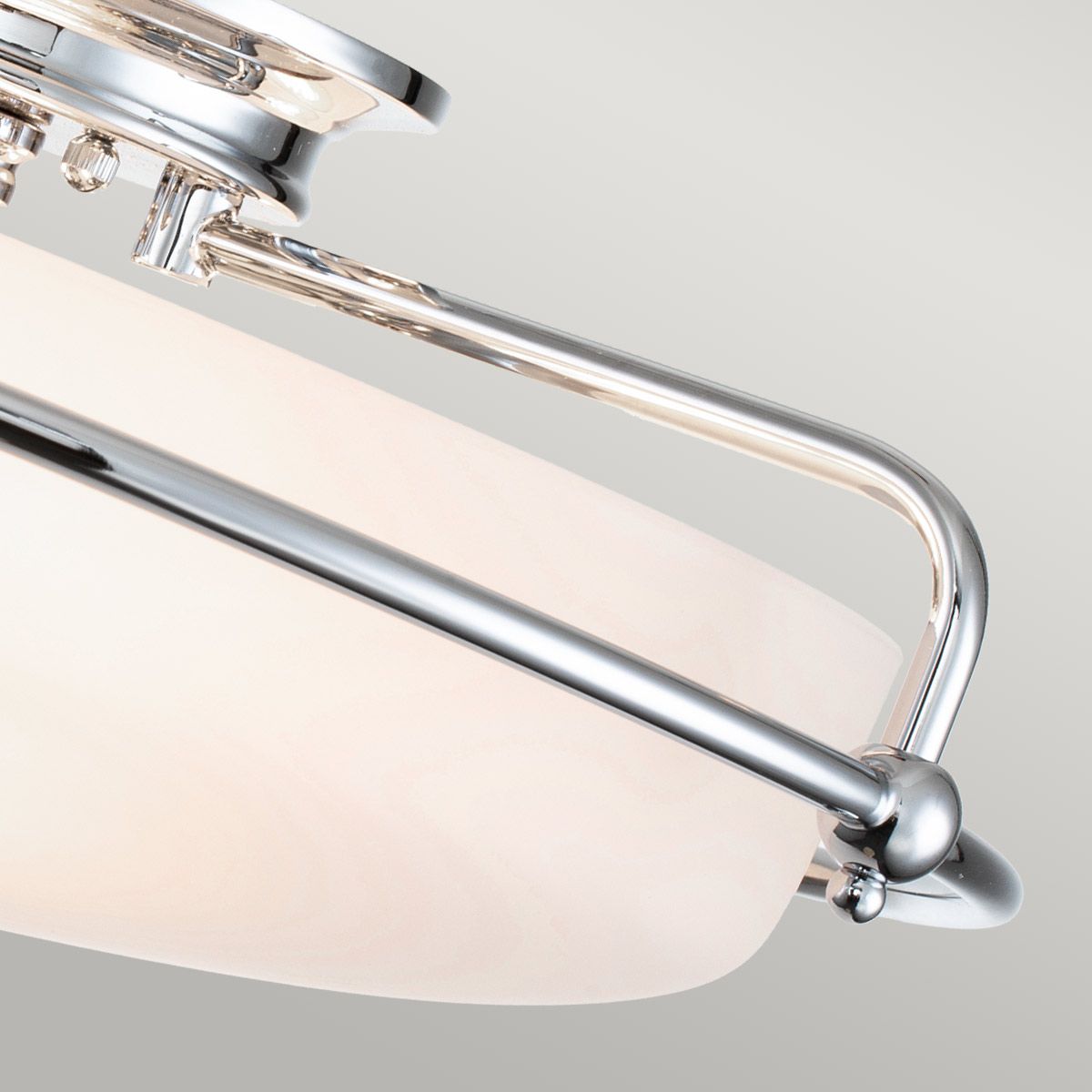 Quoizel Griffin 3 Light Flush Fitting - Polished Chrome