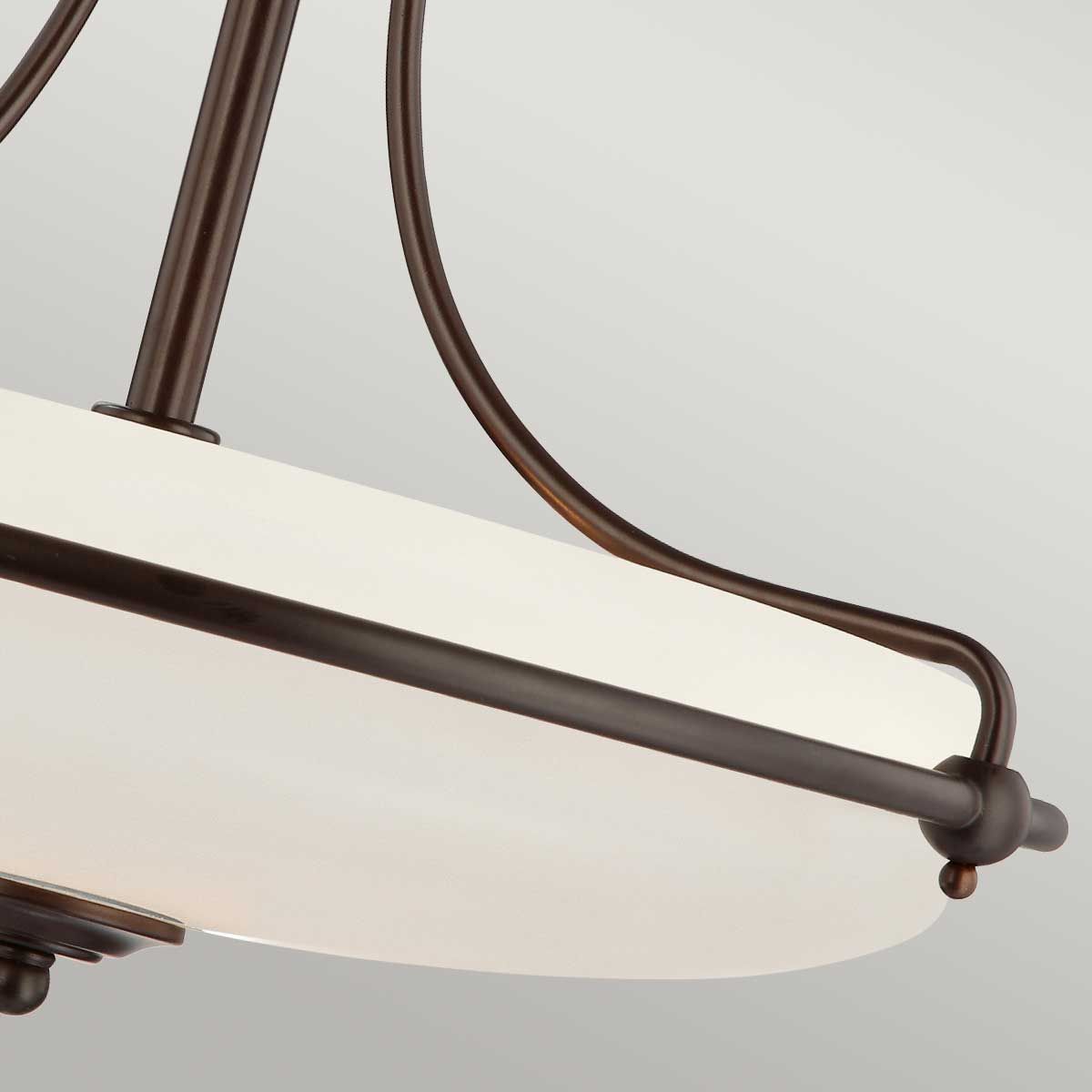 Quoizel Griffin 3 Light Semi-Flush - Palladian Bronze