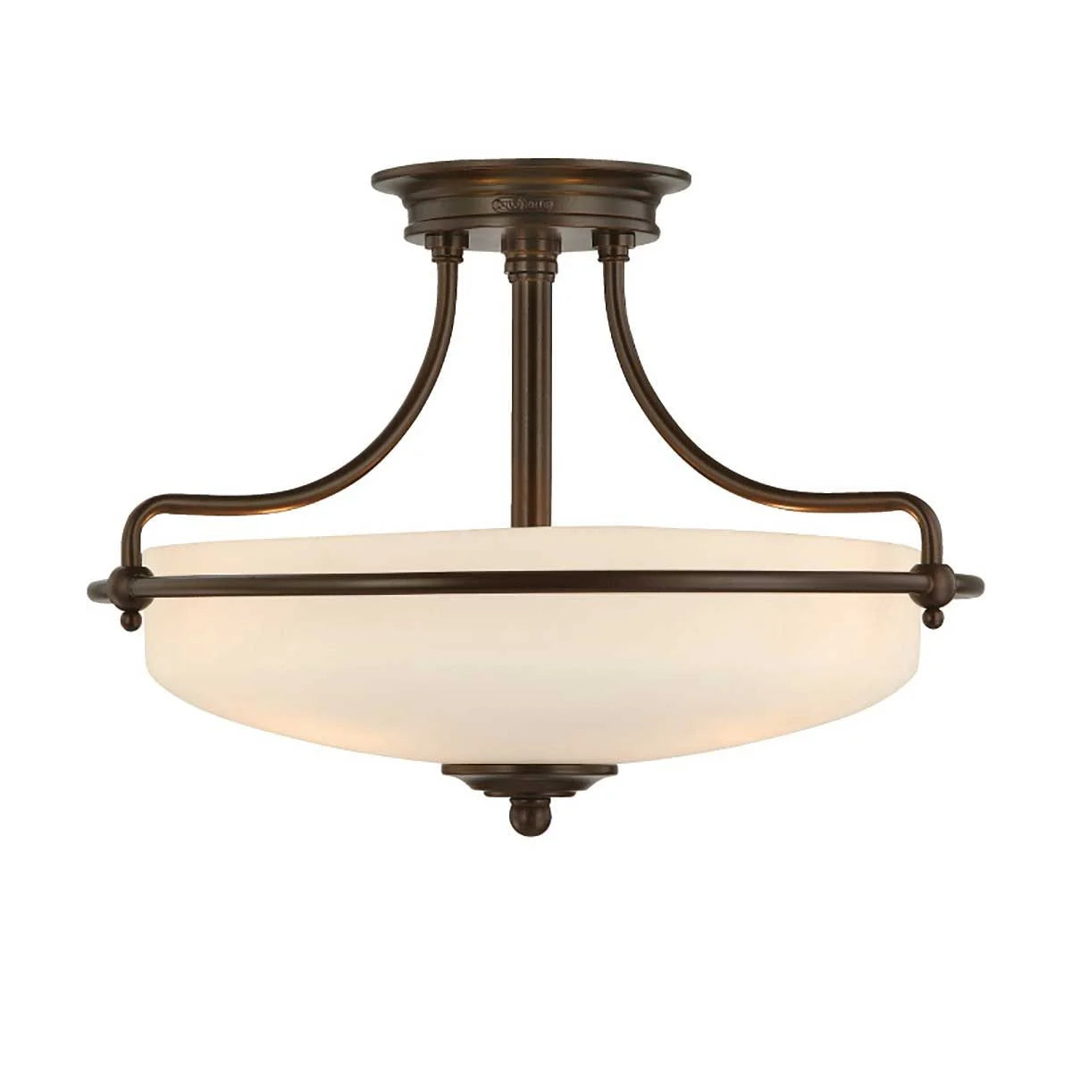 Quoizel Griffin 3 Light Semi-Flush - Palladian Bronze