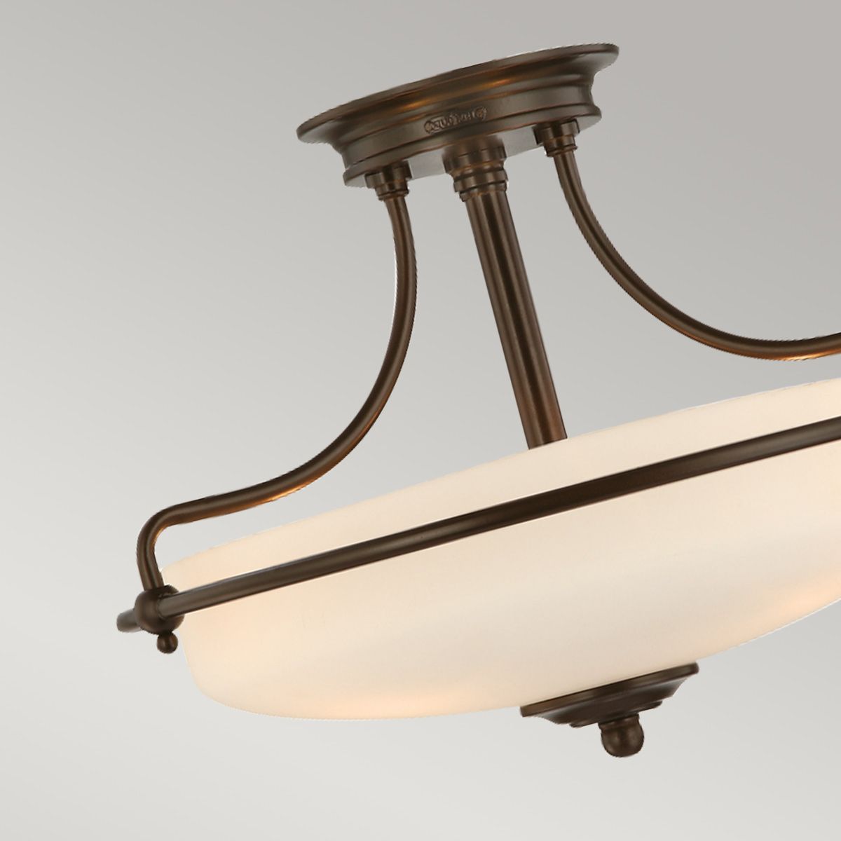 Quoizel Griffin 3 Light Semi-Flush - Palladian Bronze