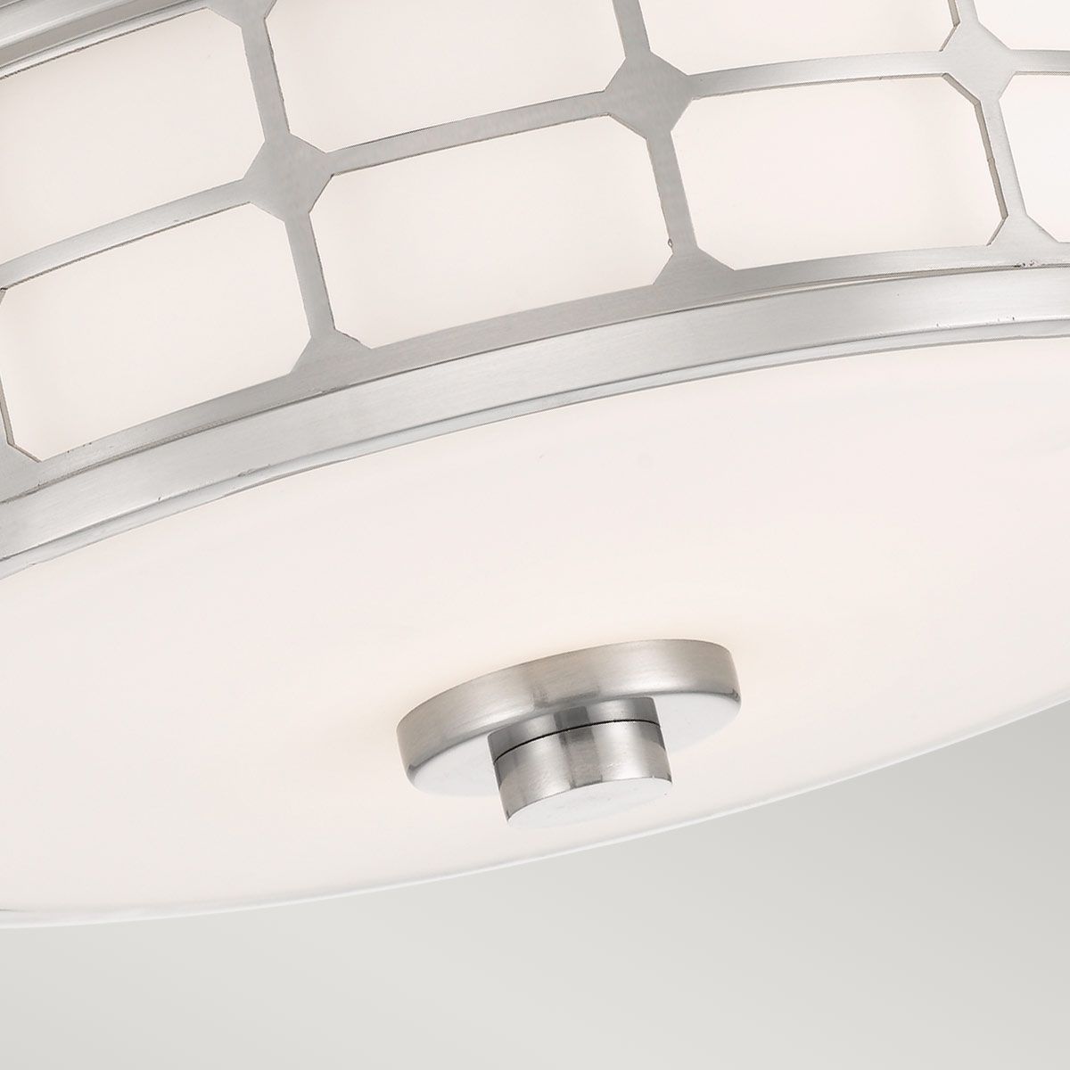 Quoizel Guardian 2 Light Bathroom Flush Fitting - Brushed Nickel