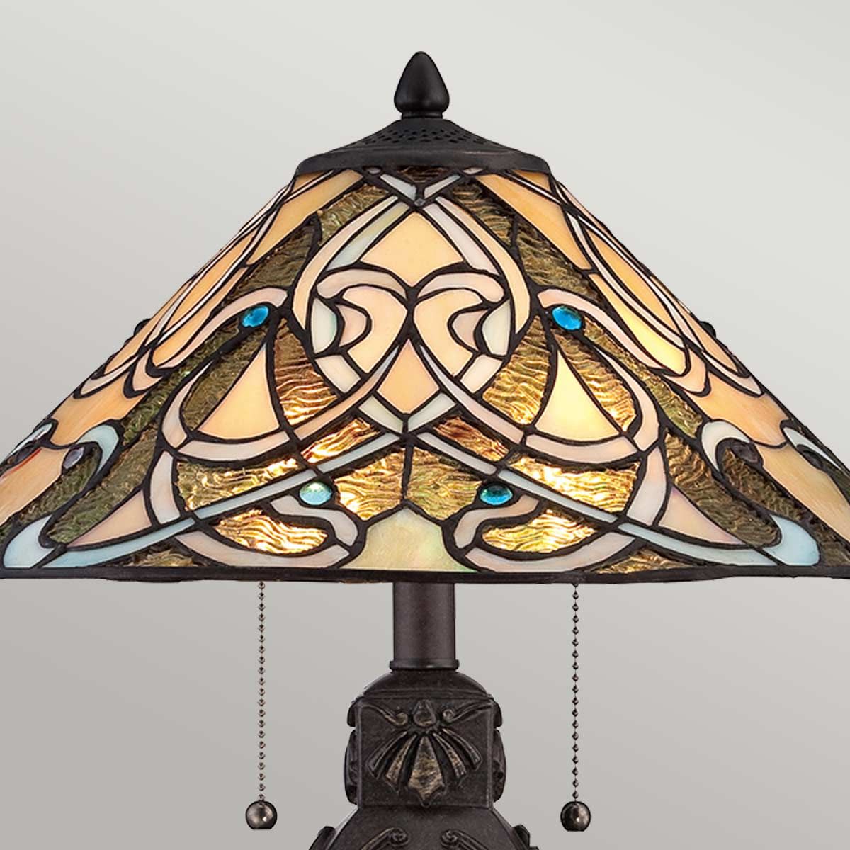 Quoizel India 2 Light Table Lamp - Imperial Bronze