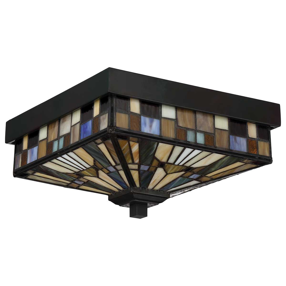 Quoizel Inglenook 2 Light Outdoor Flush Fitting - Valiant Bronze