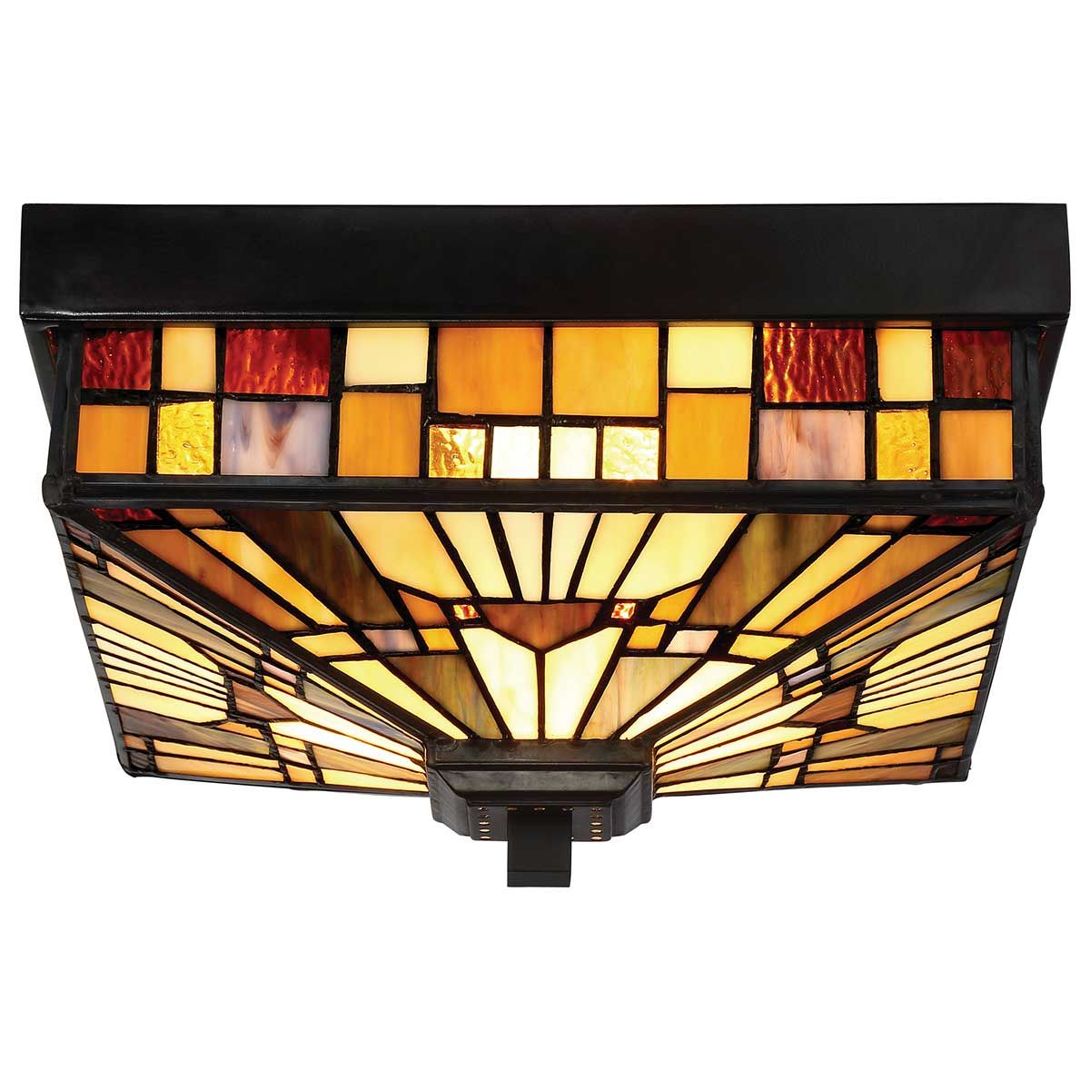 Quoizel Inglenook 2 Light Outdoor Flush Fitting - Valiant Bronze