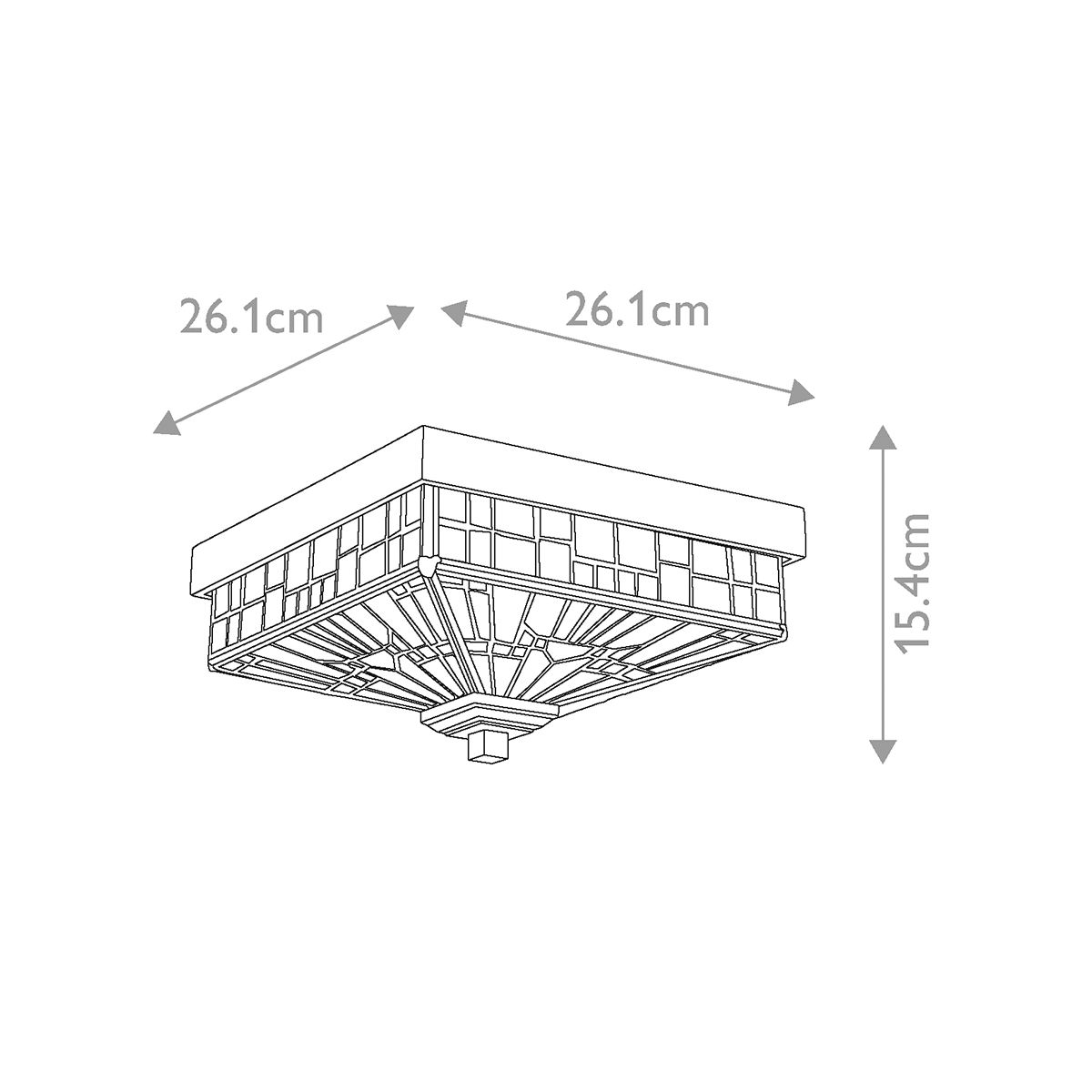 Quoizel Inglenook 2 Light Outdoor Flush Fitting - Valiant Bronze