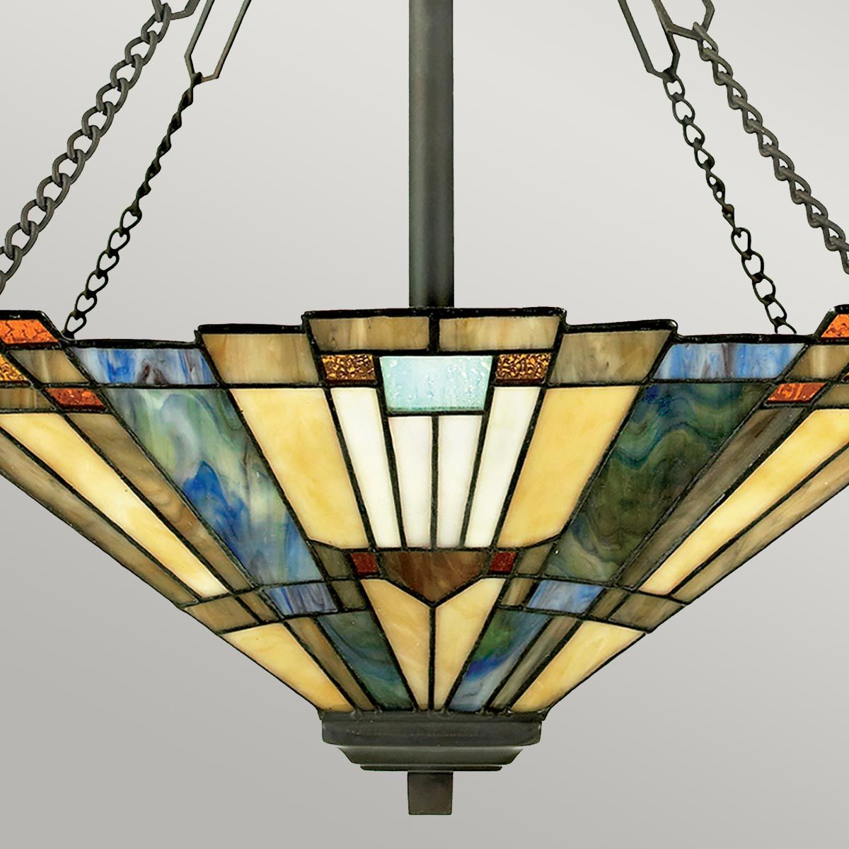 Quoizel Inglenook 3 Light Inverted Pendant - Valiant Bronze