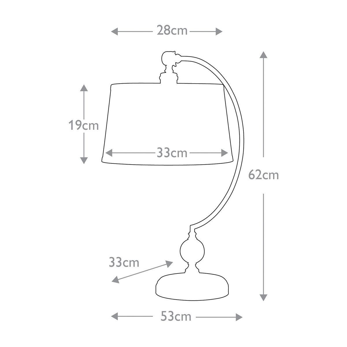Quoizel Jenkins Single Table Lamp - Brushed Brass
