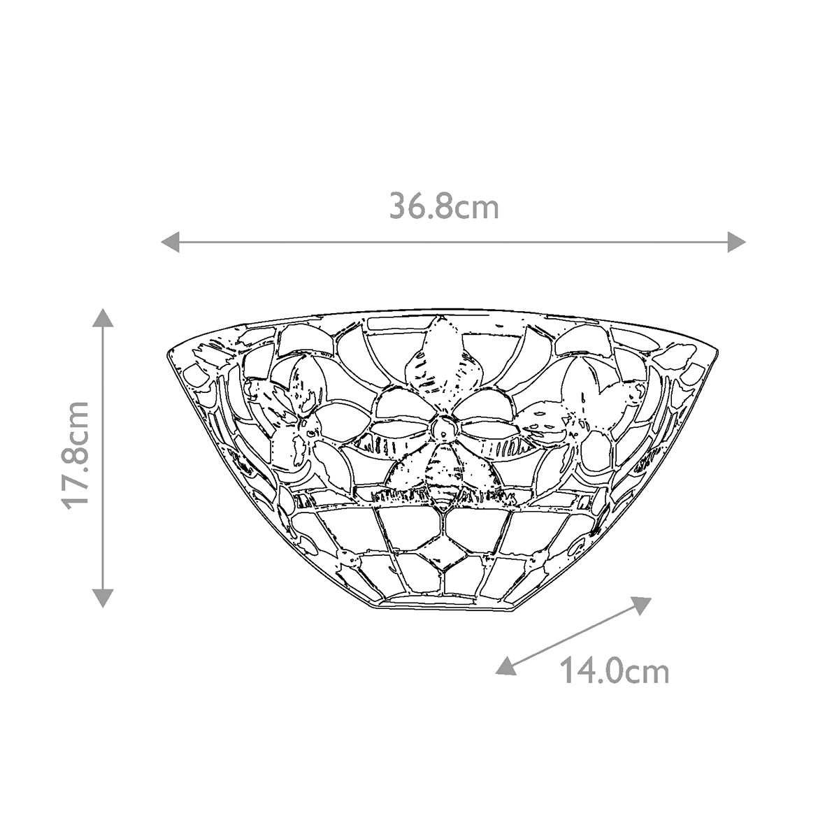 Quoizel Kami 2 Light Wall Uplighter - Vintage Bronze