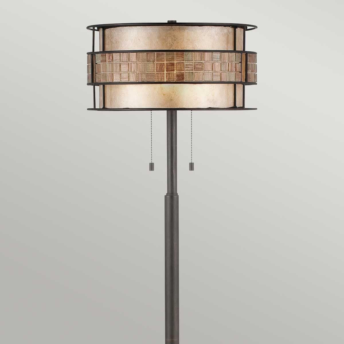 Quoizel Laguna 2 Light Floor Lamp - Renaissance Copper