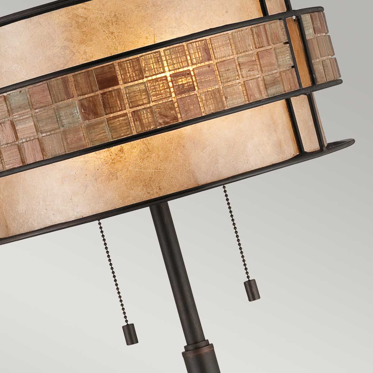 Quoizel Laguna 2 Light Table Lamp - Renaissance Copper