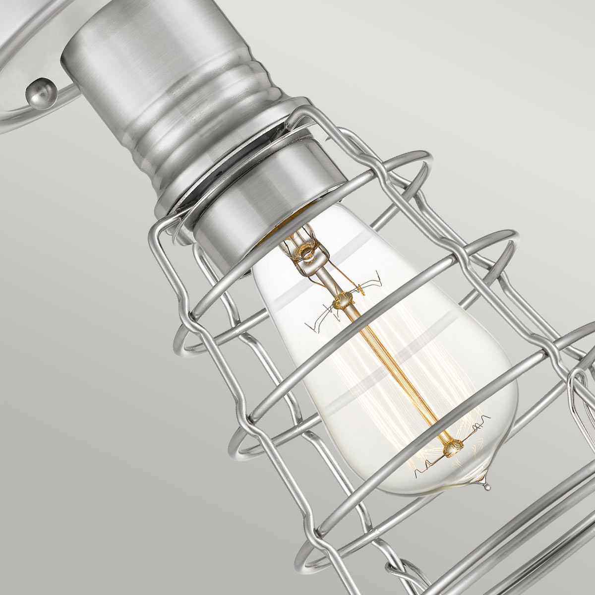 Quoizel Mixon Single Semi-Flush Fitting - Brushed Nickel