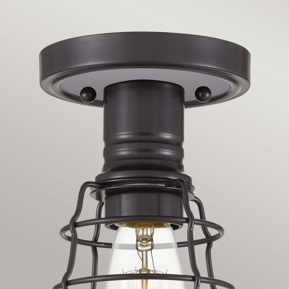 Quoizel Mixon Single Semi-Flush Fitting - Palladian Bronze