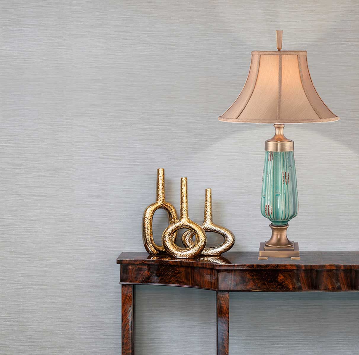 Quoizel Monteverde Single Table Lamp - Ceramic Glaze/Aged Brass