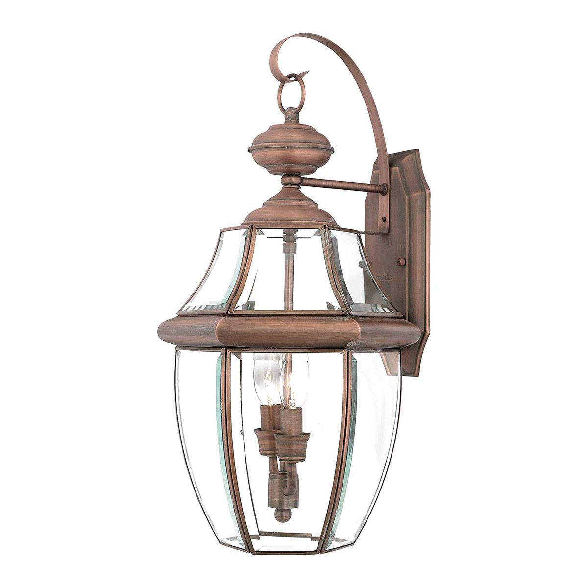 Quoizel Newbury 2 Light Large Wall Lantern - Aged Copper