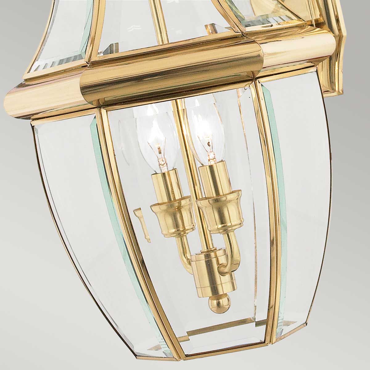 Quoizel Newbury 2 Light Large Wall Lantern - Polished Brass