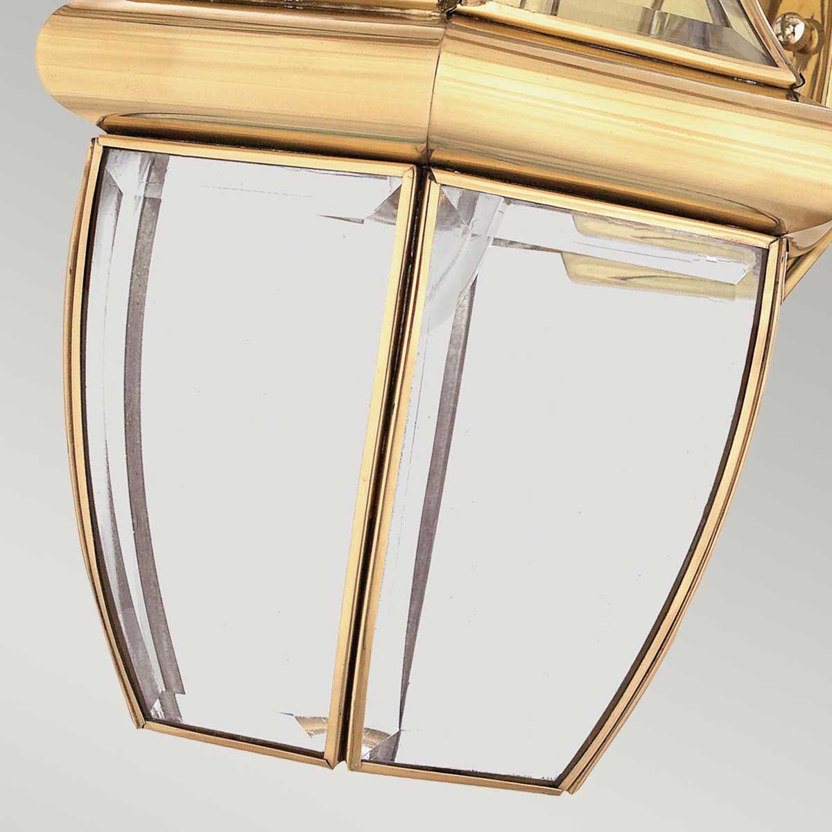 Quoizel Newbury Single Medium Wall Lantern - Polished Brass