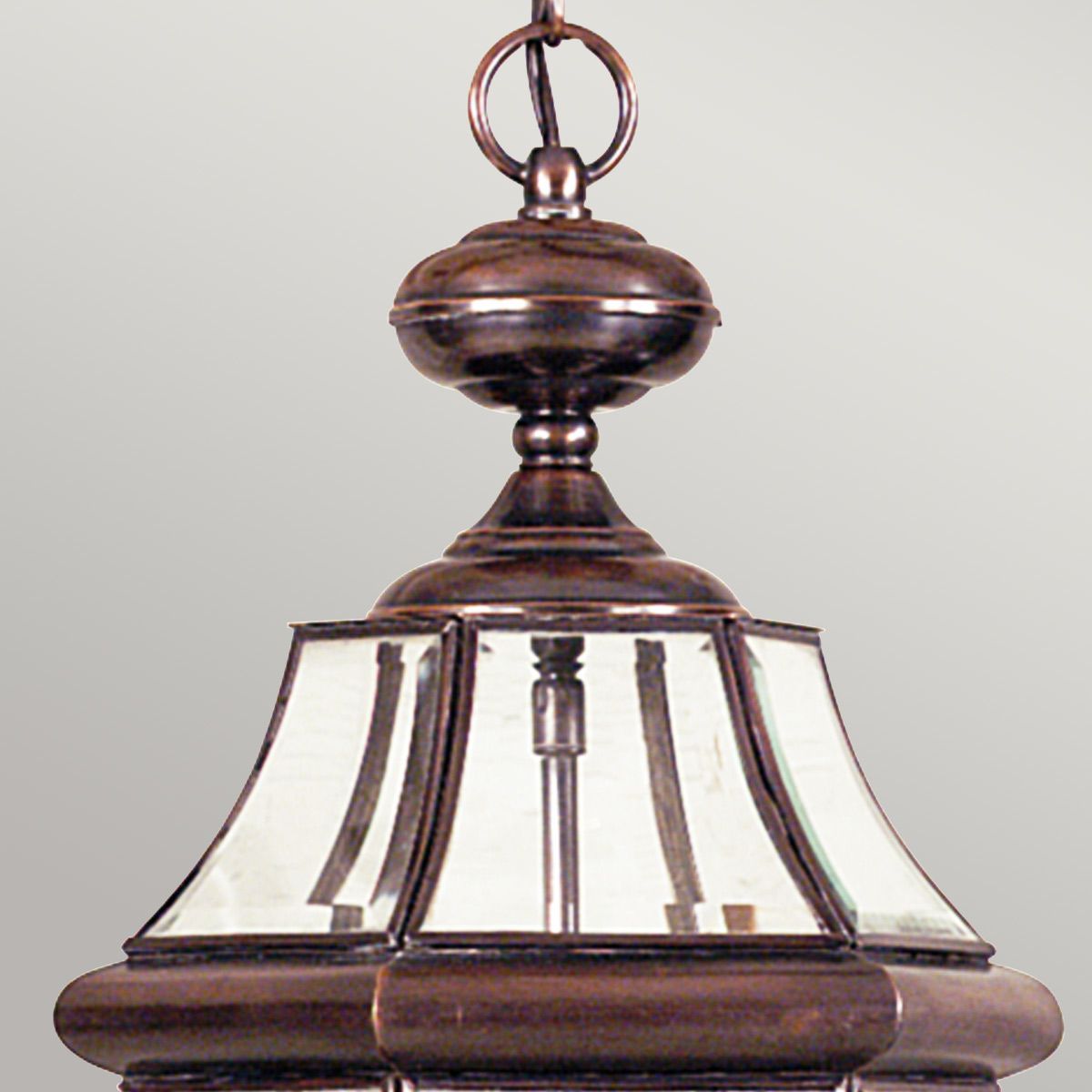 Quoizel Newbury 2 Light Large Chain Lantern - Aged Copper